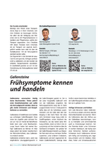«Gallensteine – Frühsymptome erkennen»